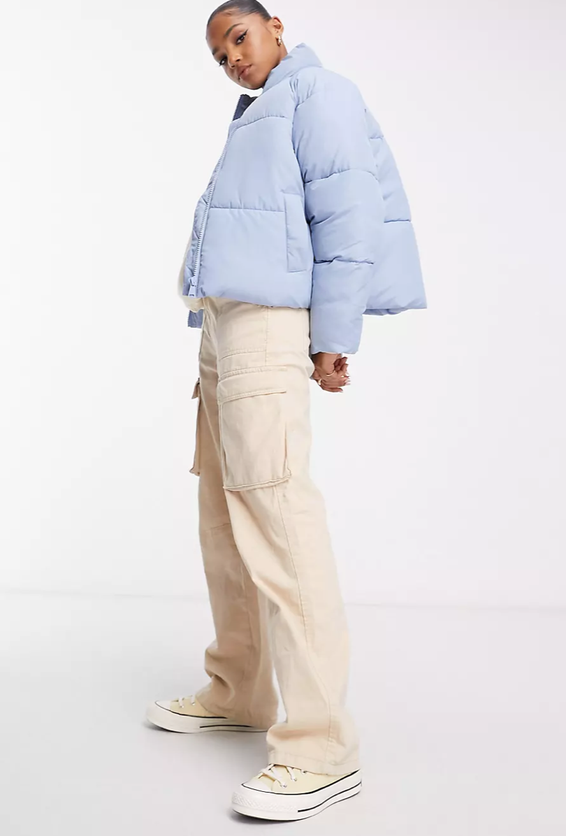MONKI / padded jacket in baby blue / XXL (3853500815041886844)