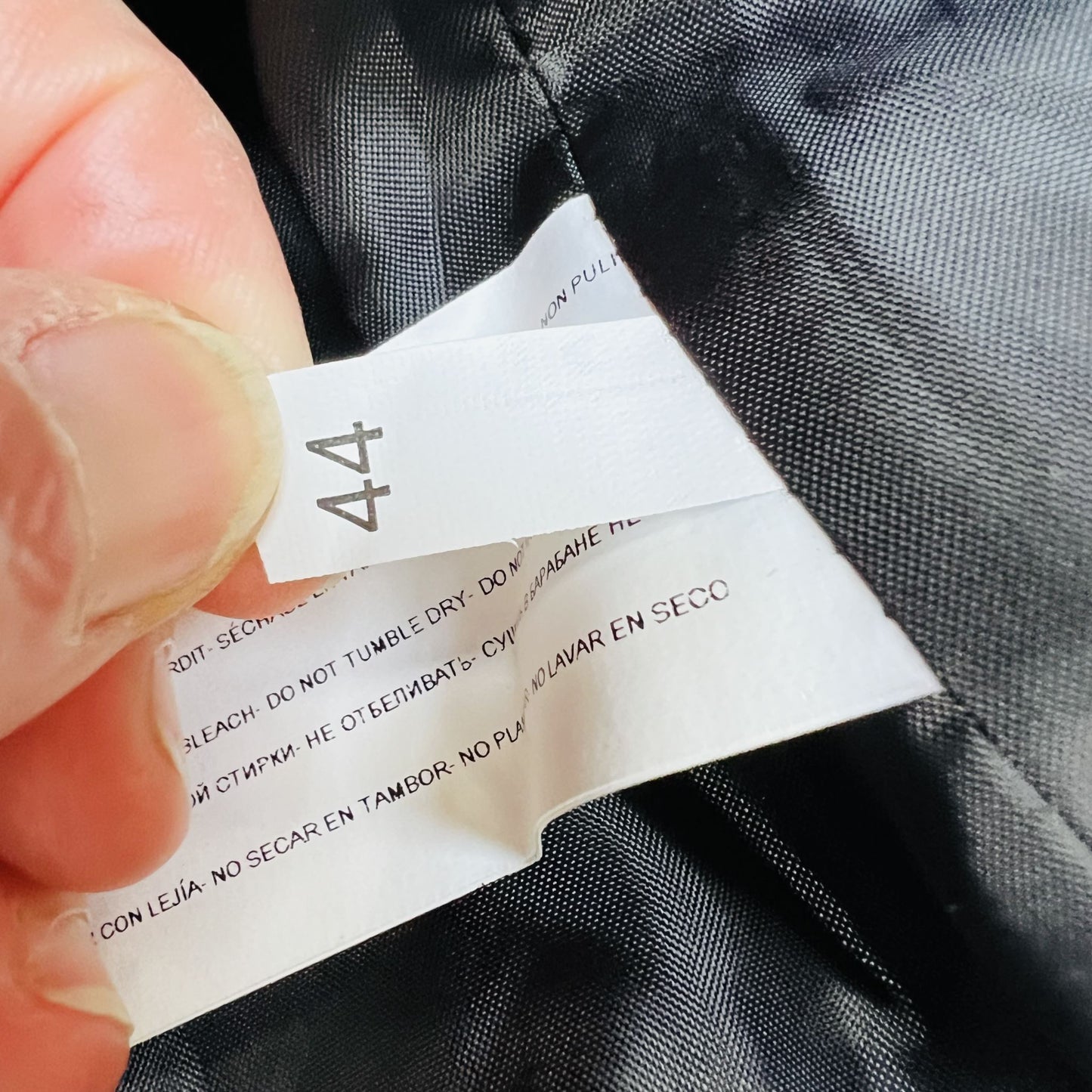 made in italy / biancoghiaccio / black vegan leather jacket / s (3854448923979232480)