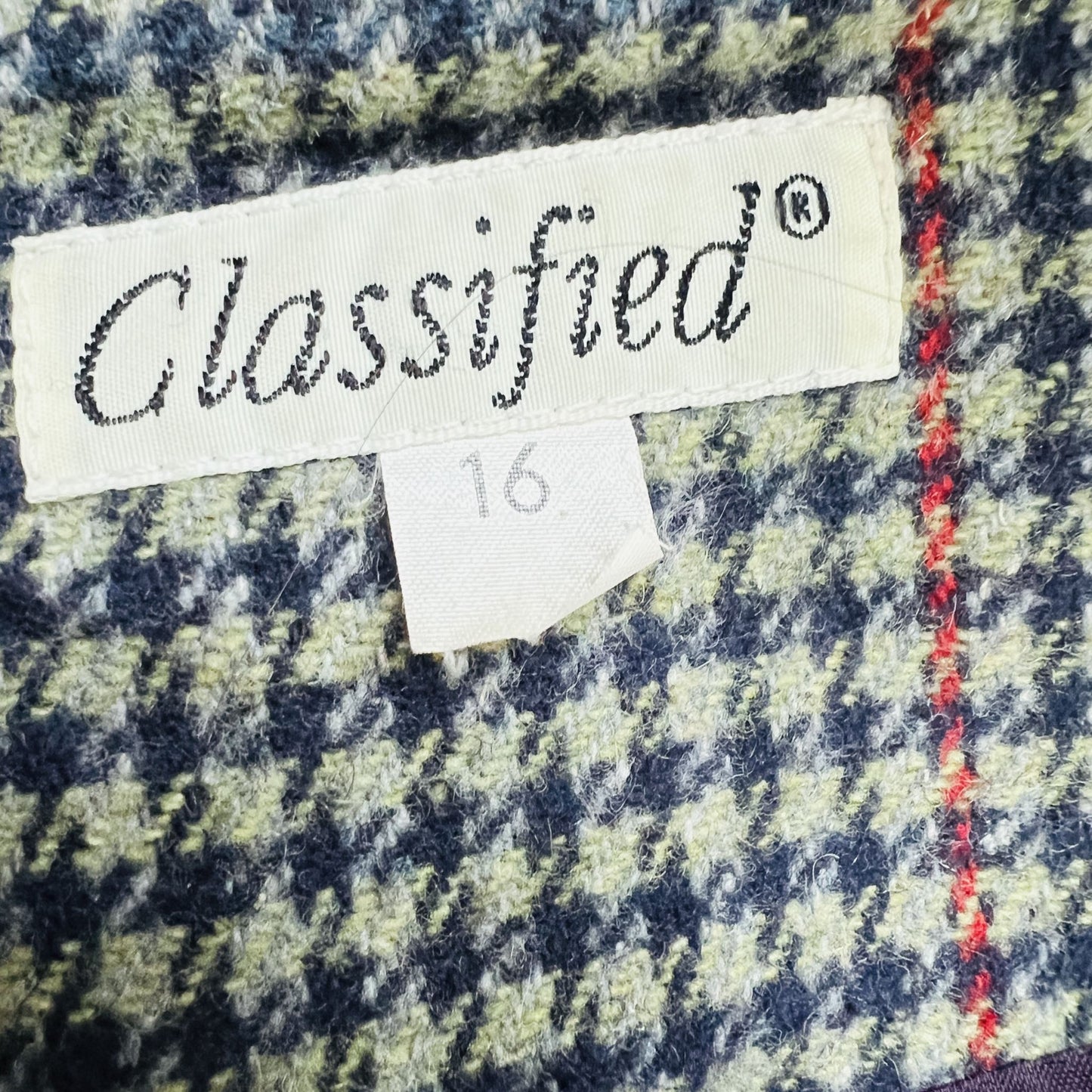 nz vintage / CLASSIFIED / 1990s wool mix blazer / L (3854449144278836016)