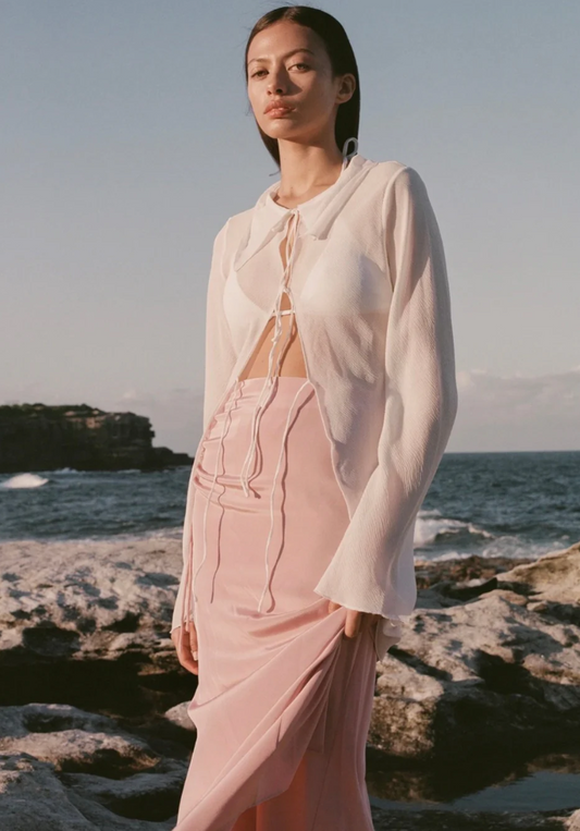 MARLE / iris skirt in silk / 12 / new with tags / $380rrp (3855550322580729225)