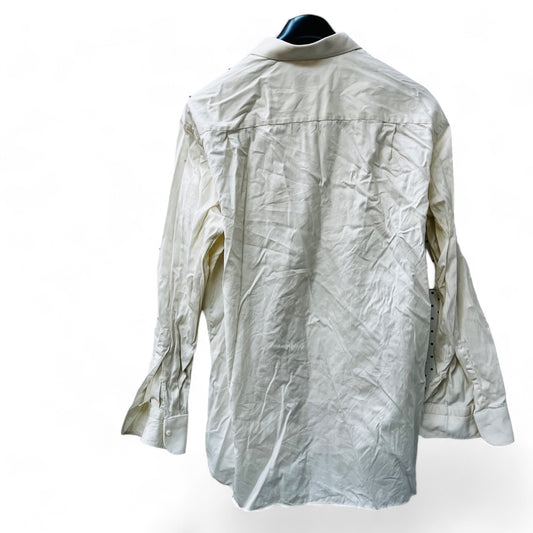 luxury / ermenegildo zegna / cream cotton shirt / 43 / $2000rrp (3855729643283881393)