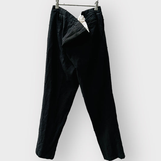 vintage menswear / pleat wool pants with button fly / m (3856769247700467356)