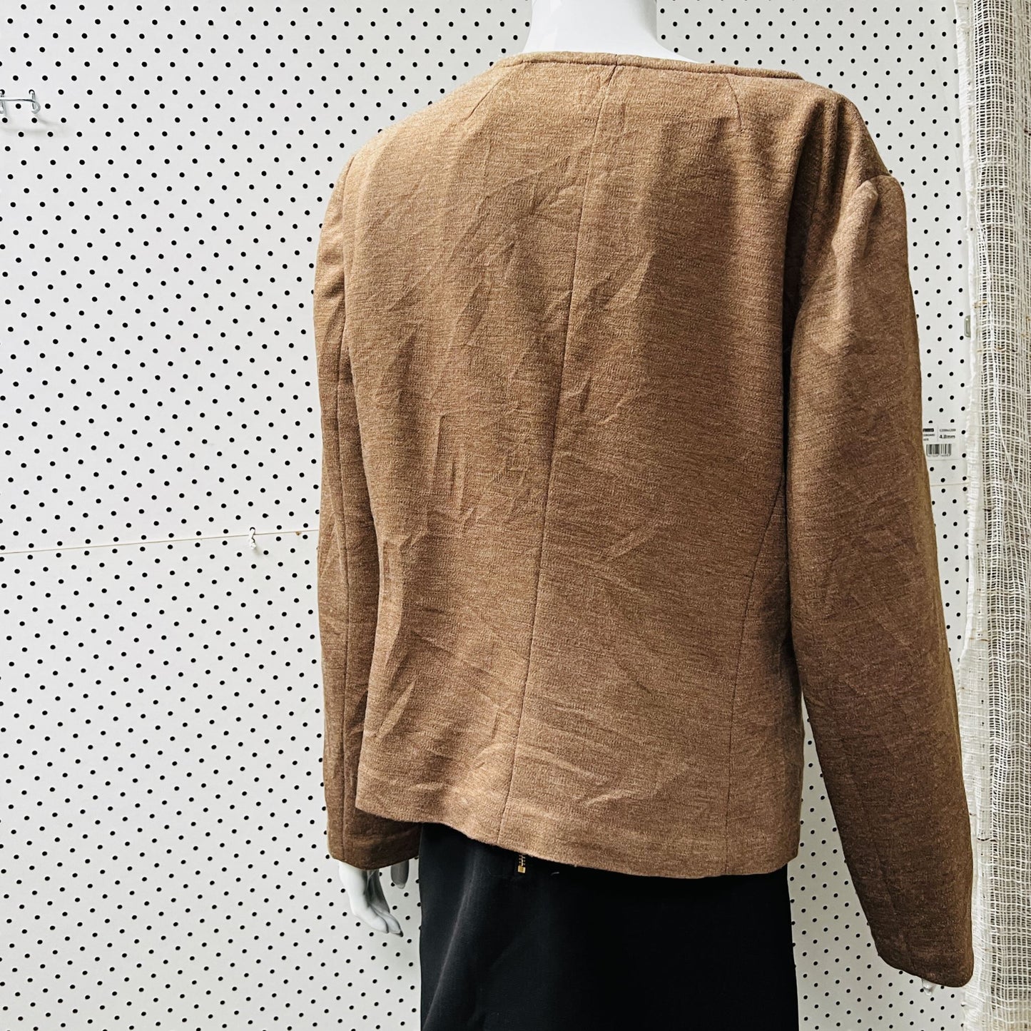 nz vintage / soft wool asymmetrical jacket / s (3856853010496687661)
