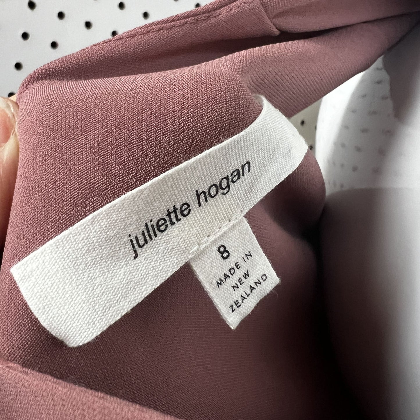 JULIETTE HOGAN / sleeveless dress in dusky rose pink / s Dresses