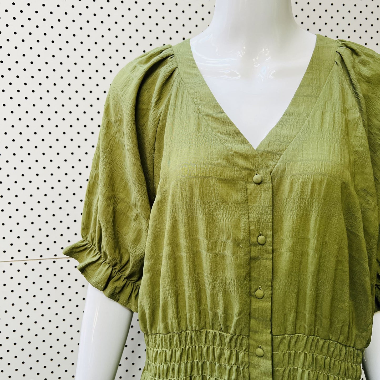 PERFECTIONARY / green dress / s/m (3859221490931176422)