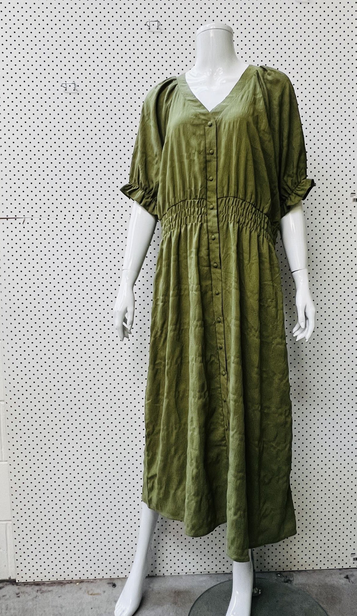 PERFECTIONARY / green dress / s/m (3859222028394684748)