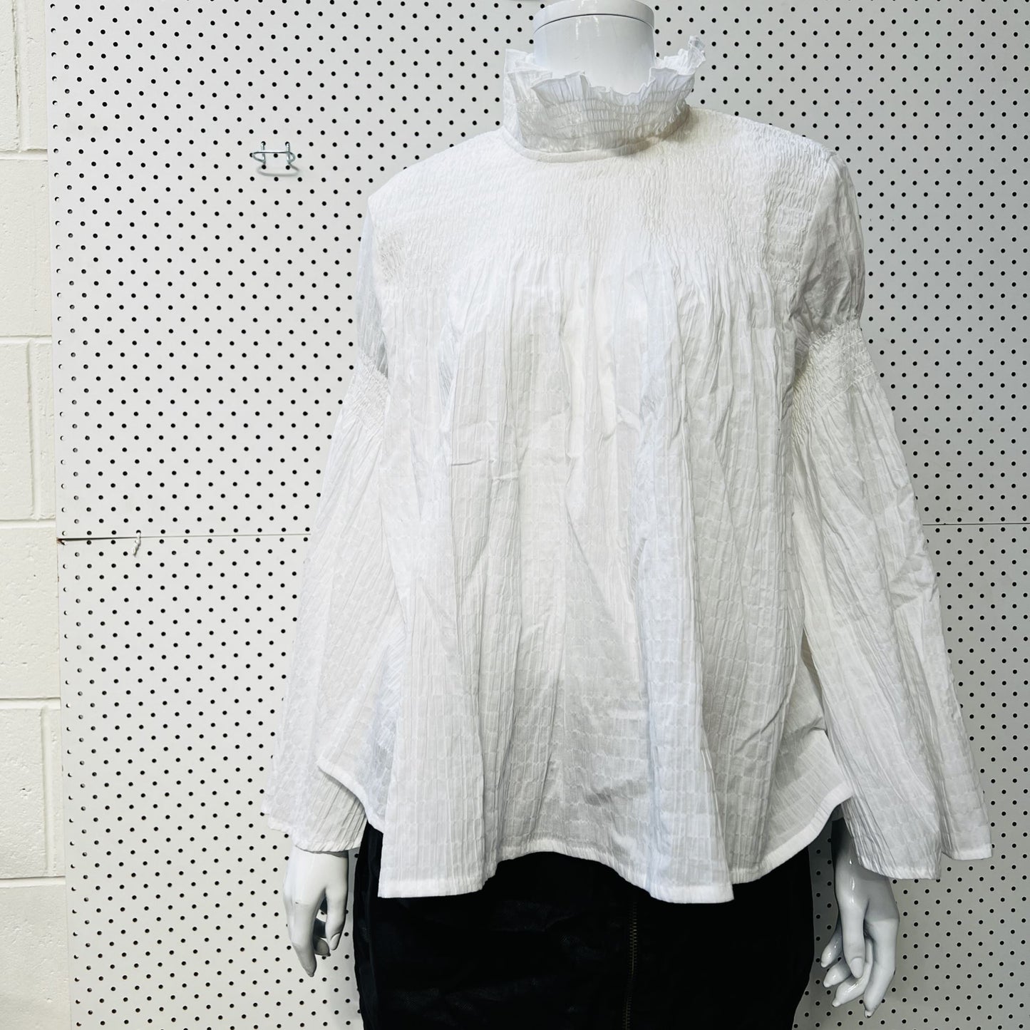KAREN WALKER / suki organic cotton top / 12 / new with tags / $425rrp (3860225615056242794)