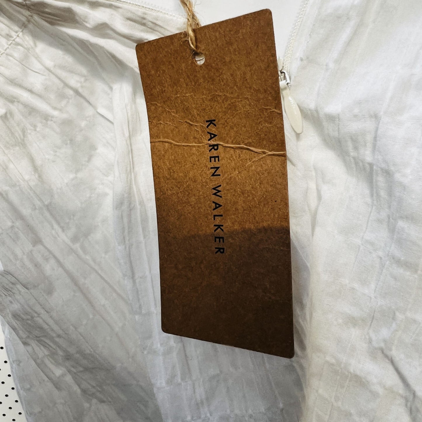KAREN WALKER / suki organic cotton top / 12 / new with tags / $425rrp (3860225635091658997)