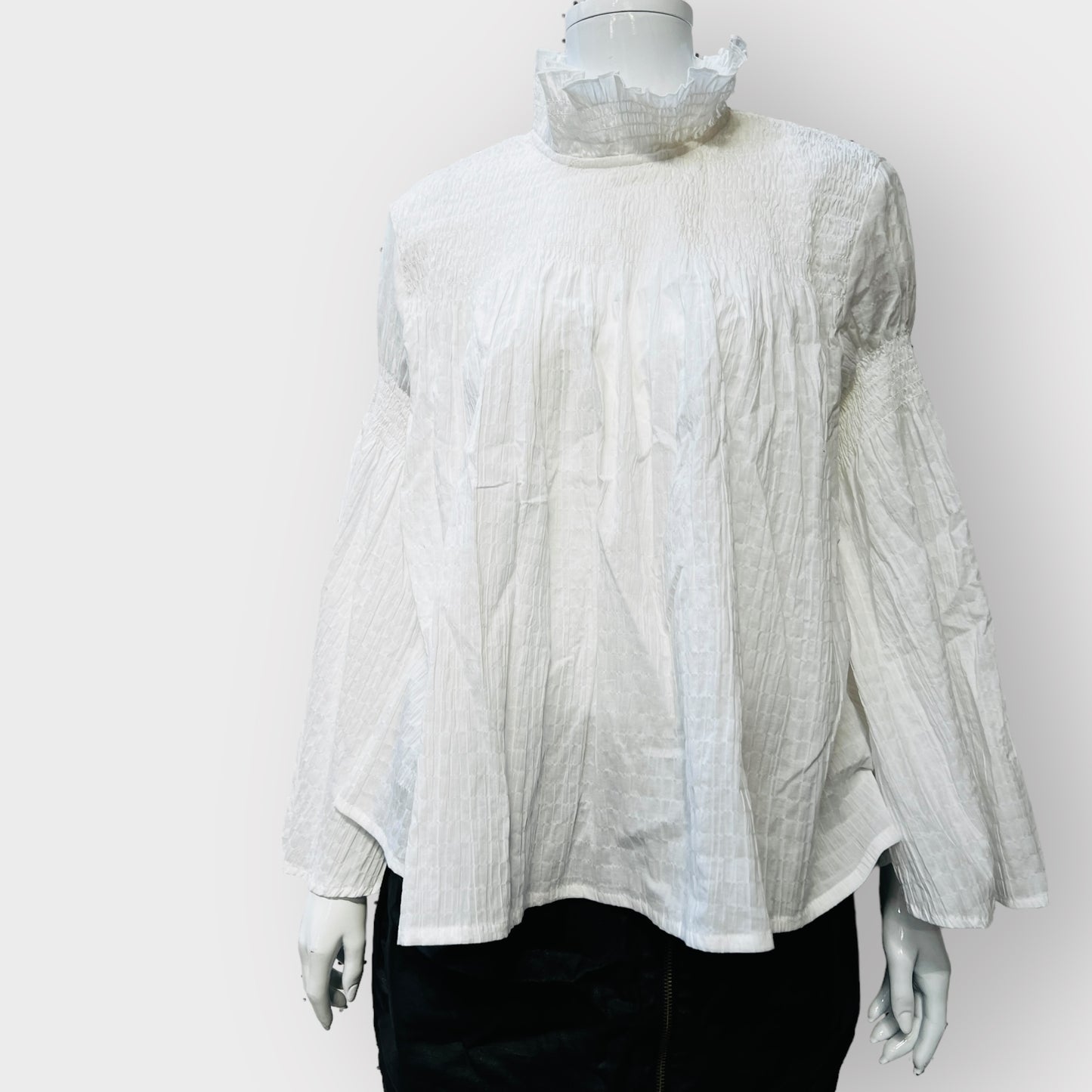 KAREN WALKER / suki organic cotton top / 12 / new with tags / $425rrp (3860226163474905534)