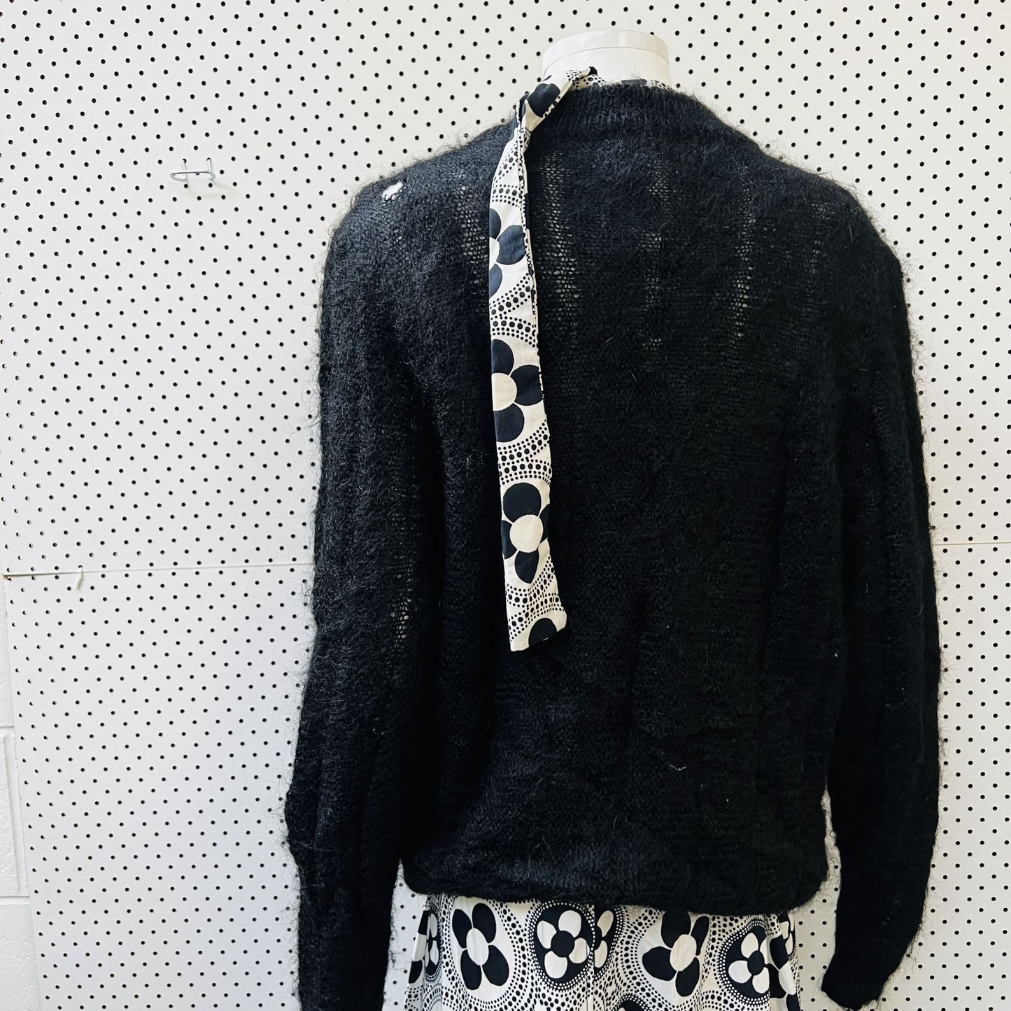 handmade / vintage mohair cardigan / L (3860483245001744720)