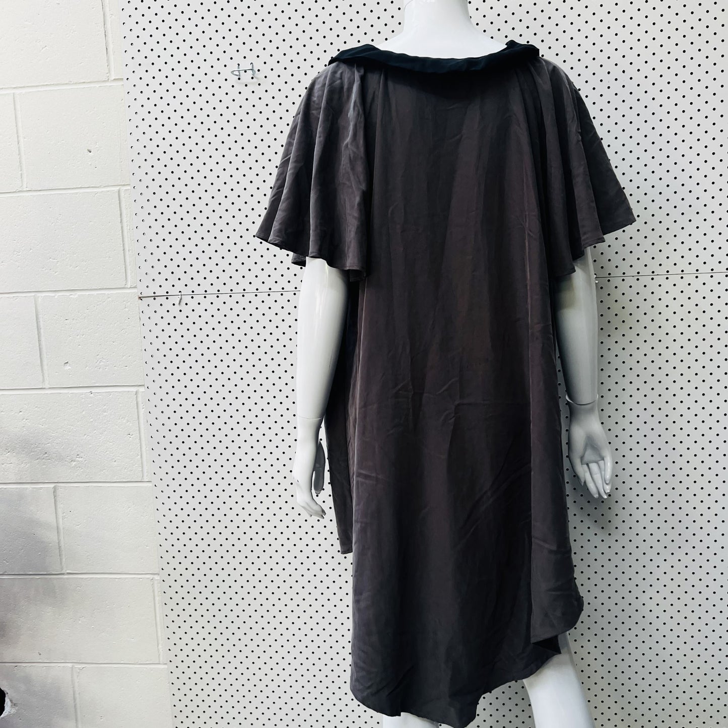 ANNA DENNEHY / handmade pure silk dress / M/L (3860996628448160681)