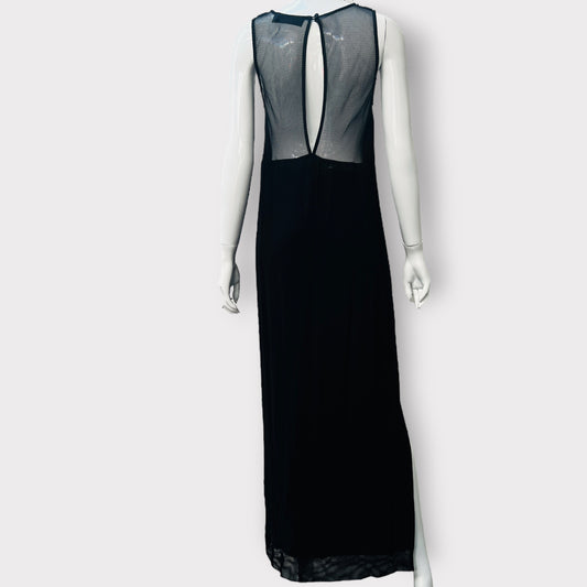 MOOCHI COLLECTION / black + mesh maxi dress / s (3861080321783814068)