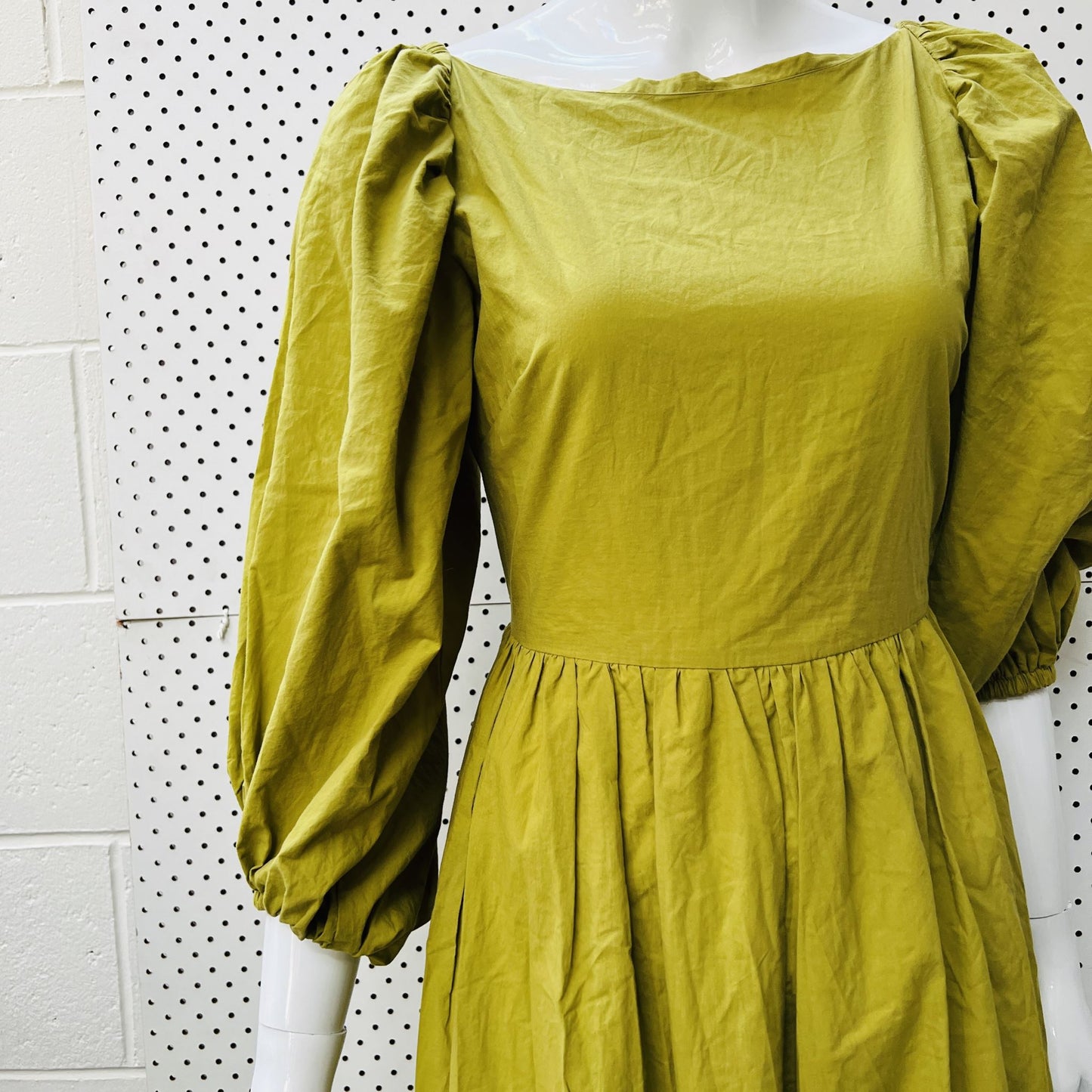 Florence Eugene / Antoinette Dress in green / s / made in nz (3861189600343213160)