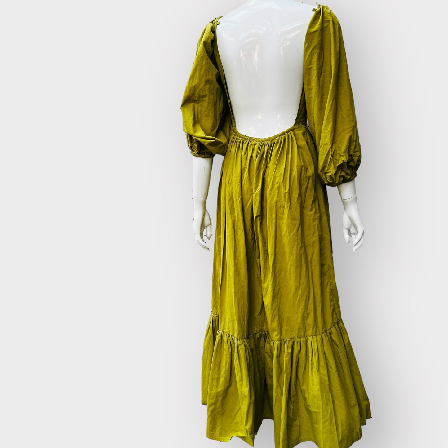 Florence Eugene / Antoinette Dress in green / s / made in nz (3861189797866418779)