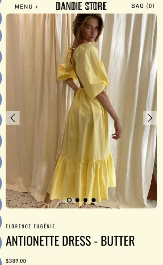 Florence Eugene / Antoinette Dress in green / s / made in nz (3861191800850097479)