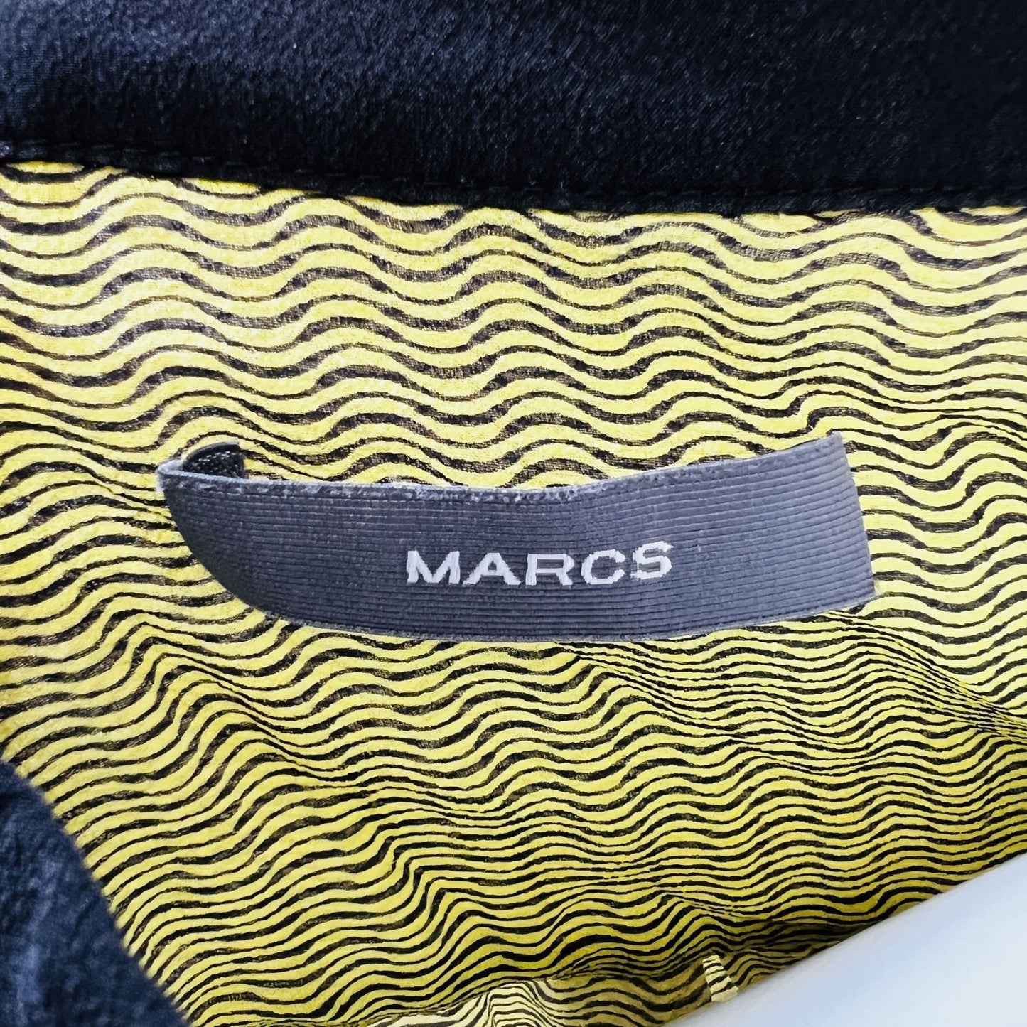 MARCS / 100% silk / sleeveless green shirt / 14 (3861614353321416955)