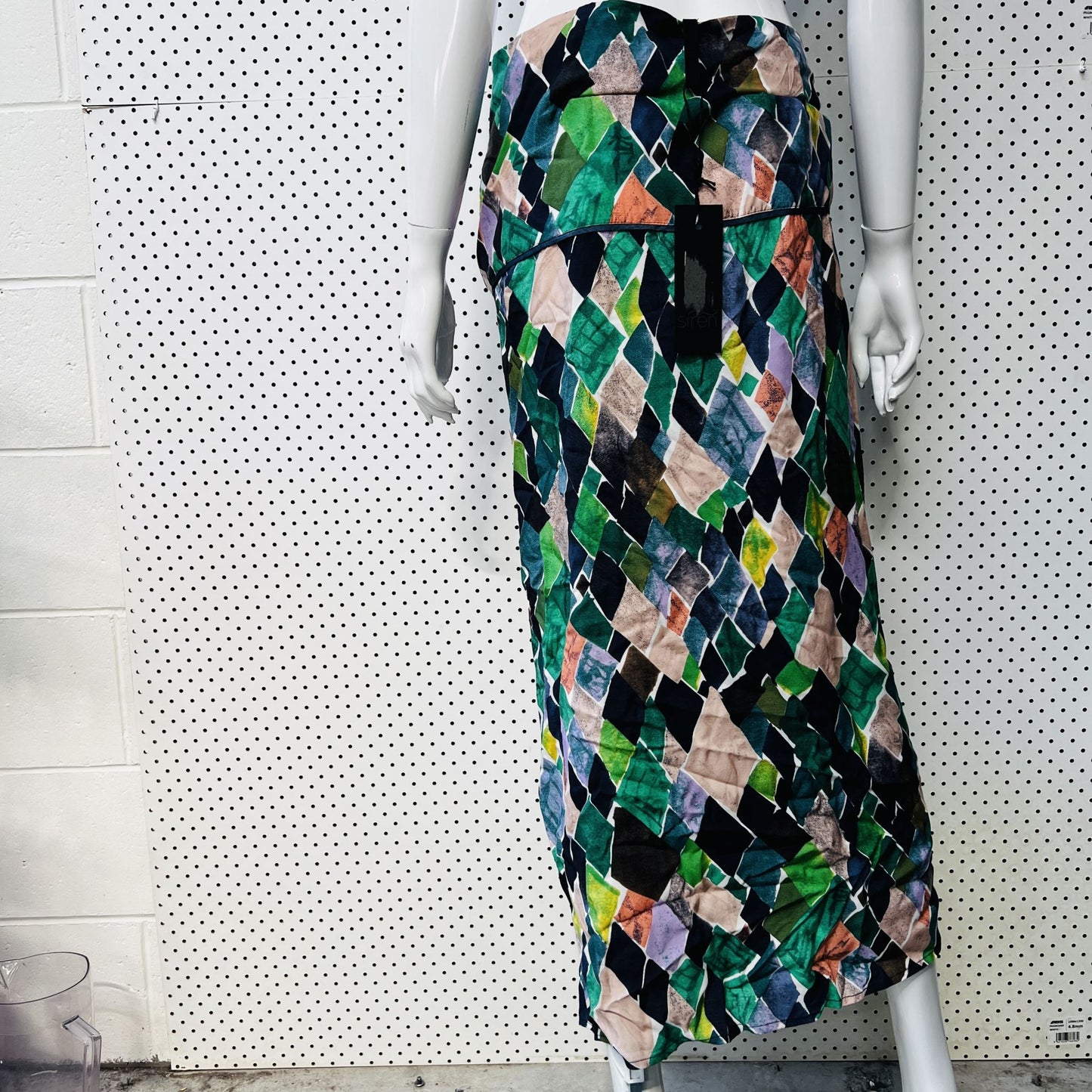 SIREN / multicoloured midi skirt / 16 / new with tags attached (3861614708624353985)