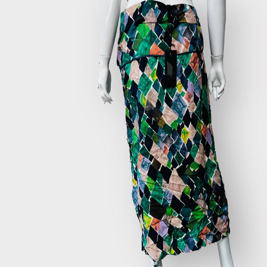 SIREN / multicoloured midi skirt / 16 / new with tags attached (3861615130251160415)