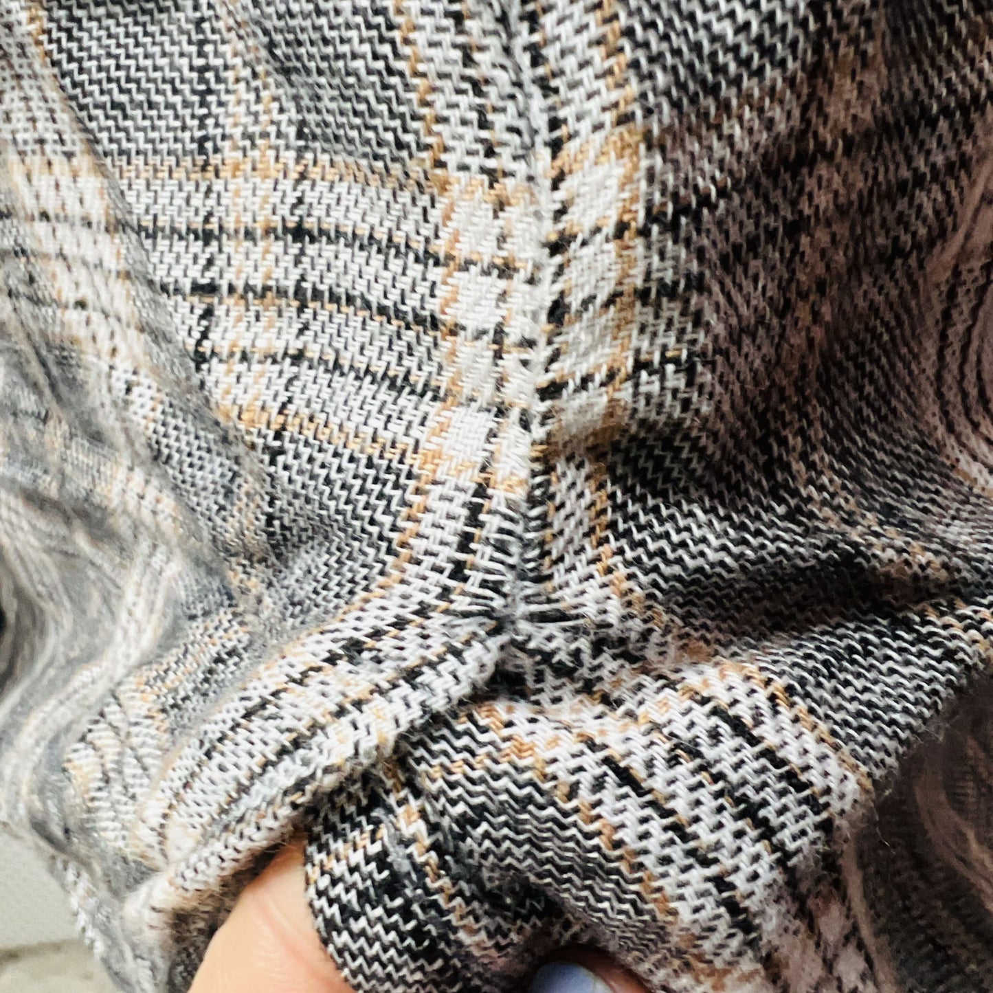UNDERTREE / plaid linen jacket / m (3861871799832577792)