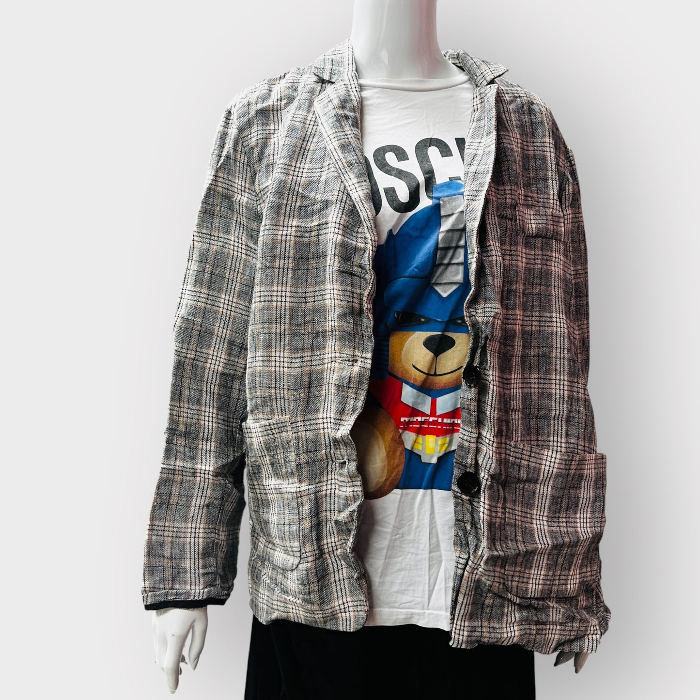 UNDERTREE / plaid linen jacket / m (3861872197646940270)