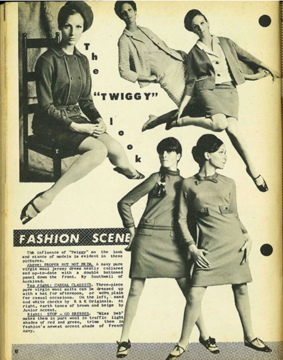 1960s nz vintage / SOUTHWELL / light gauze dress / s (3862043136722288648)