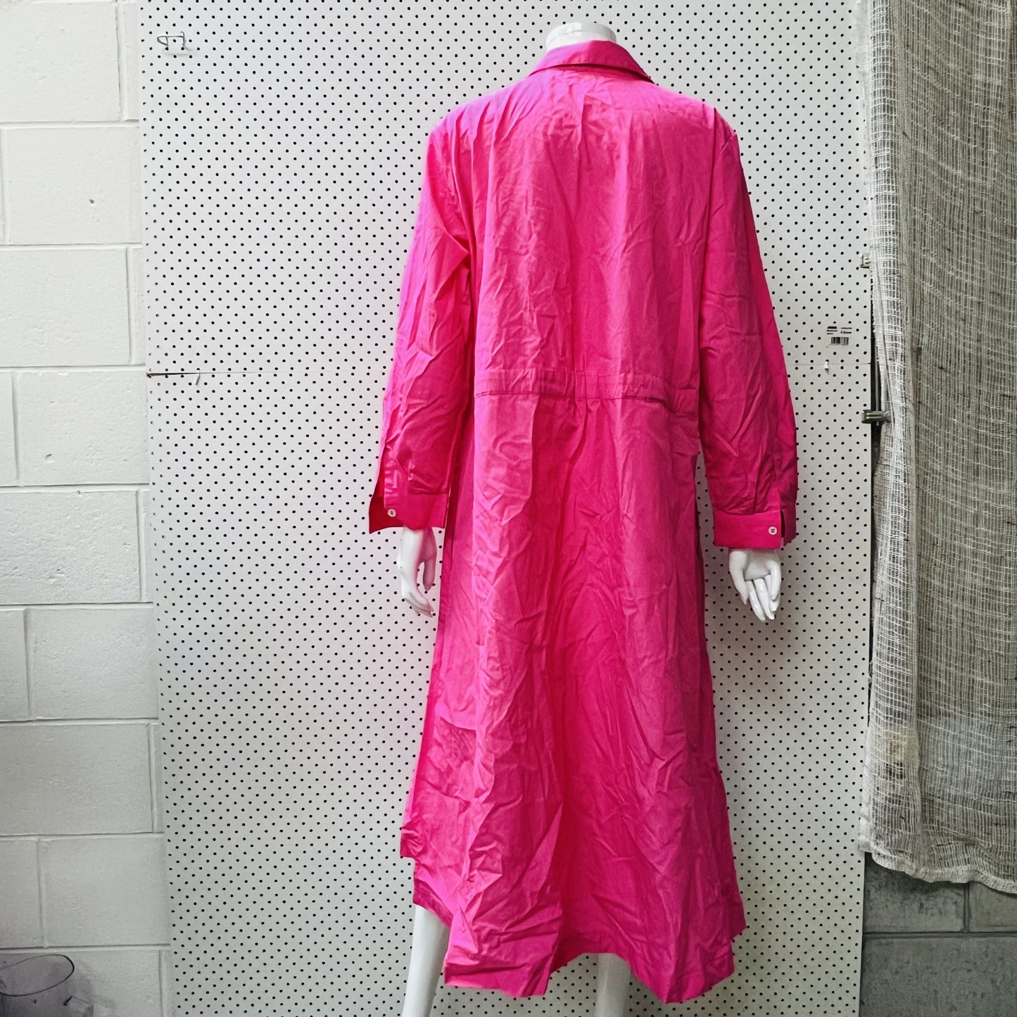TRENERY / cotton poplin shirt dress in fuchsia / 14 (3862120903143335204)