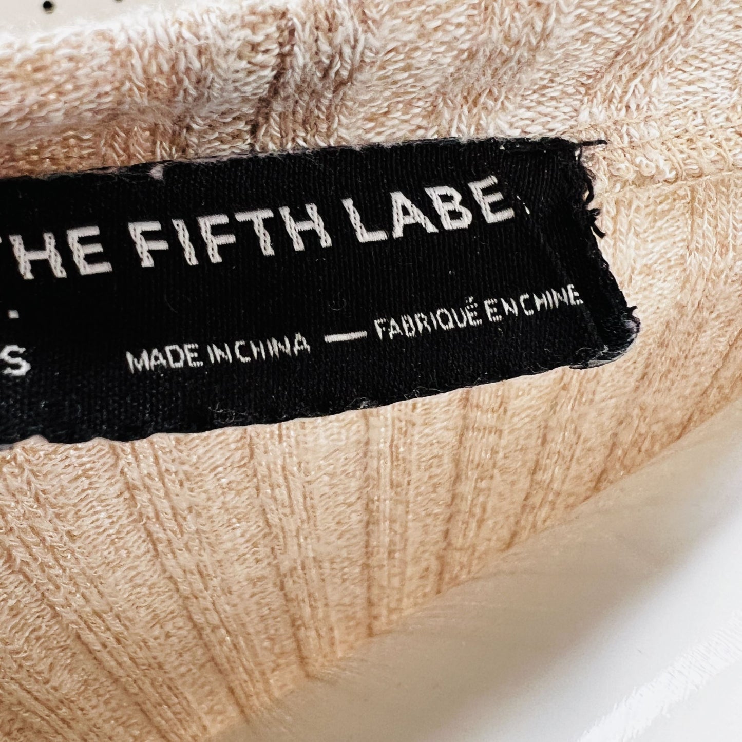THE FIFTH LABEL / ribbed tee with dropped waist / s (3862147149569486601)