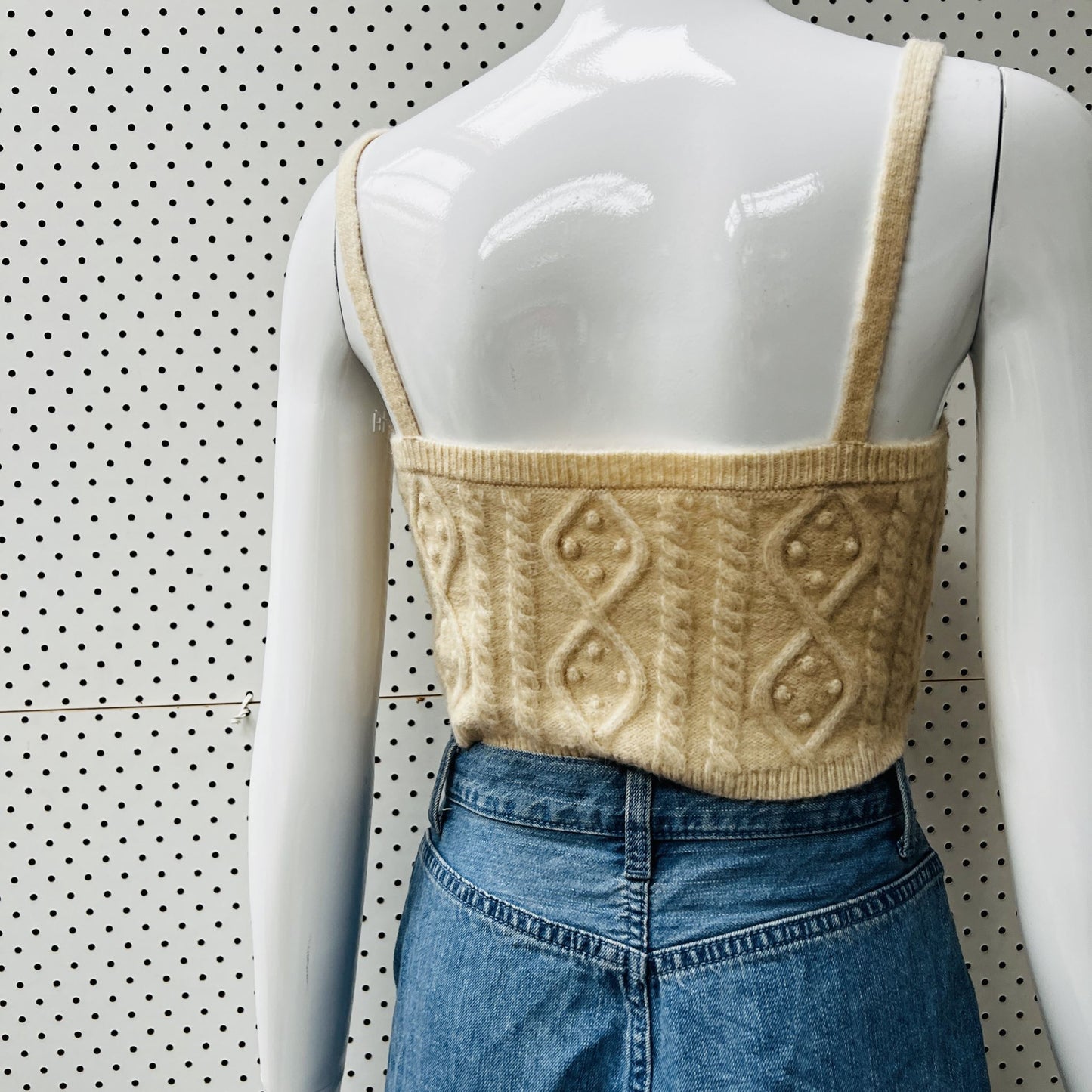 cable knit crop cami / s (3862306915571263449)