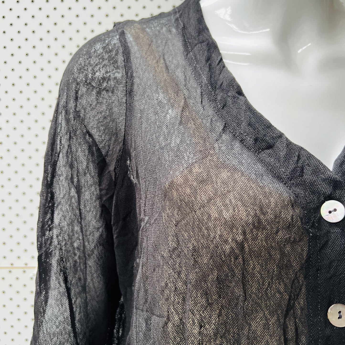 2000s vintage / JEAN JONES / mesh cardigan top / L (3862307104951106293)