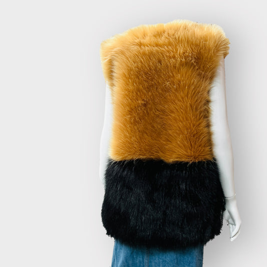 WHAT WOMEN WANT / faux fur vest / M/L (3862307320226726935)