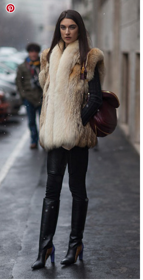 WHAT WOMEN WANT / faux fur vest / M/L (3862403605196871841)