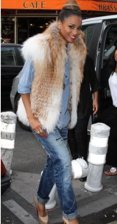WHAT WOMEN WANT / faux fur vest / M/L (3862403607936275277)