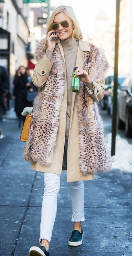 WHAT WOMEN WANT / faux fur vest / M/L (3862403618699948243)
