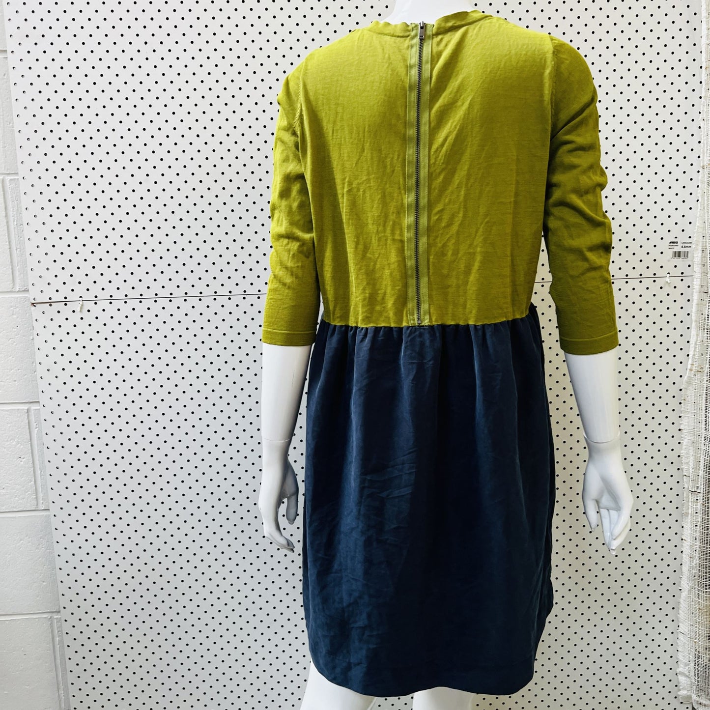 COS / blue + green dress / s (3862761991302791850)