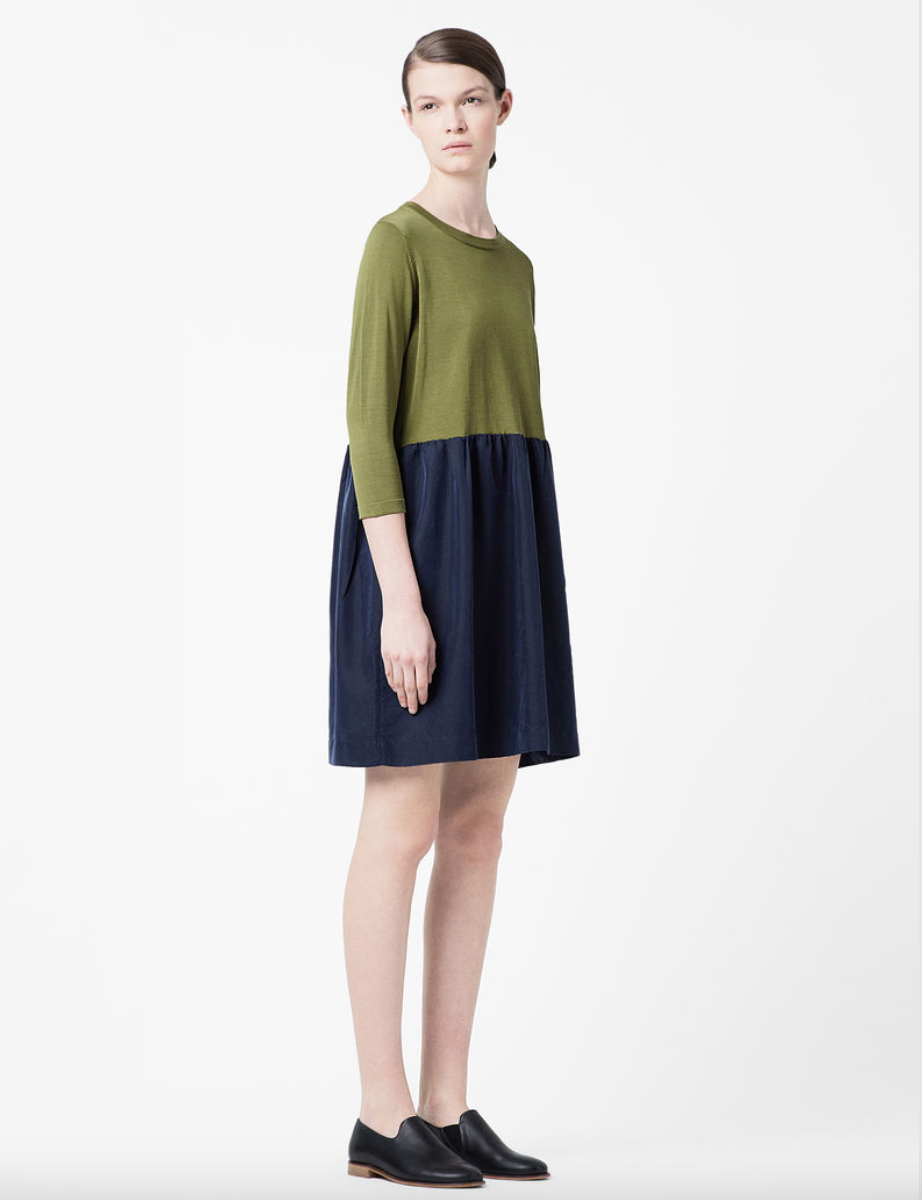 COS / blue + green dress / s archival - Curated Vintage and Designer Clothing COS / blue + green dress / s archival - Curated Vintage and Designer Clothing