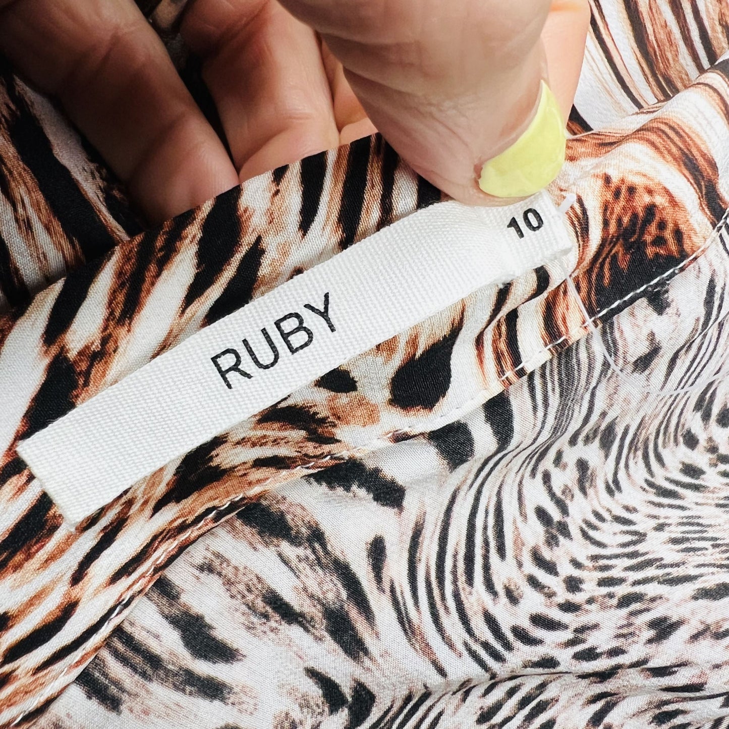 RUBY / jude silk skirt in animal print / 10 Skirts
