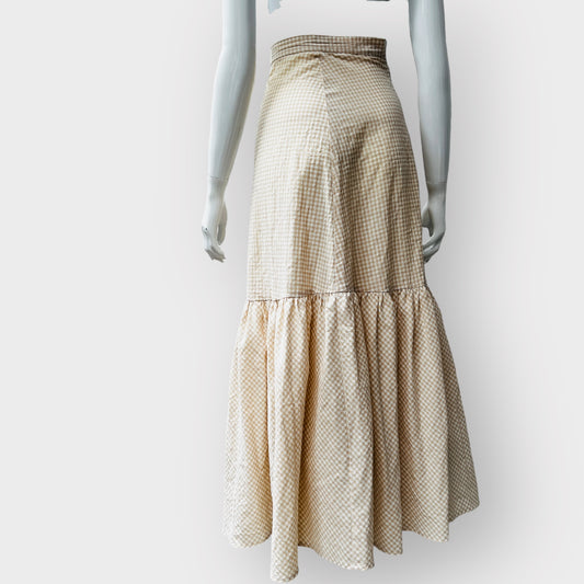 RUBY / bonnie maxi skirt in gingham / s (3864544797189937743)
