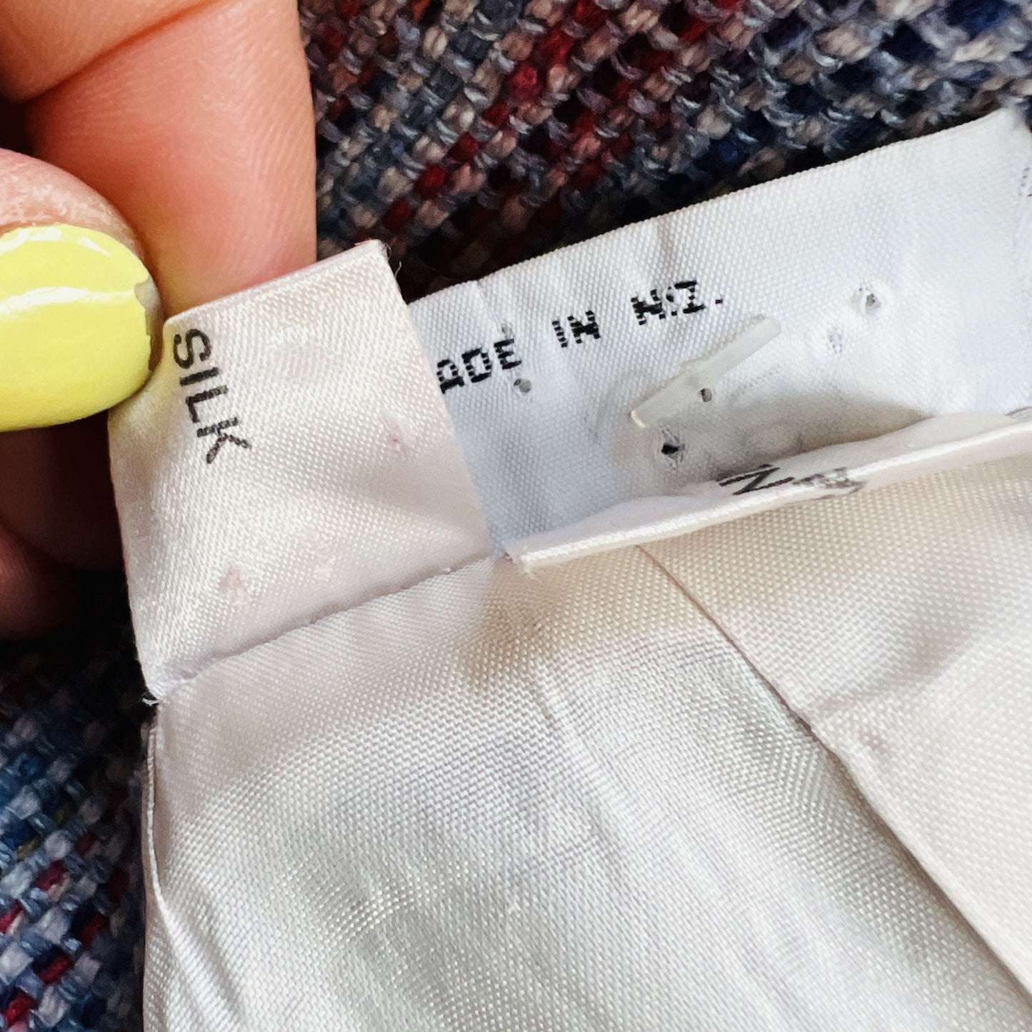 1990s nz vintage / TOP GIRL / woven silk oversized blazer / s (3864629464592675809)