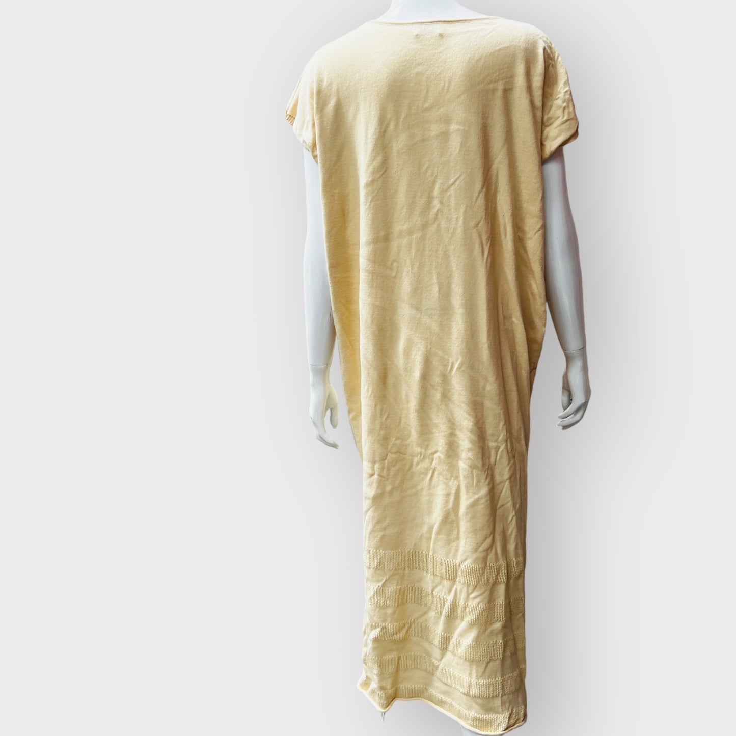 DIARTE / butter cotton midi dress / M (3864629530584974571)