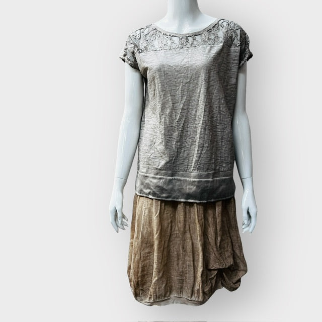 semi sheer / bubble hem skirt / s/m (3866001768380408663)