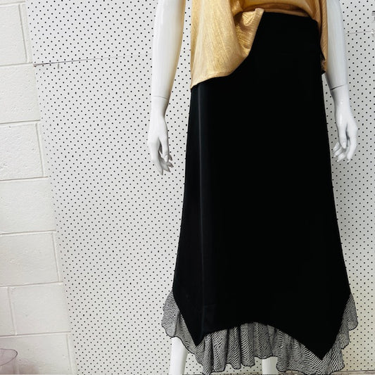 1990s nz vintage / VAMP / midi skirt / s (3866431465347931196)