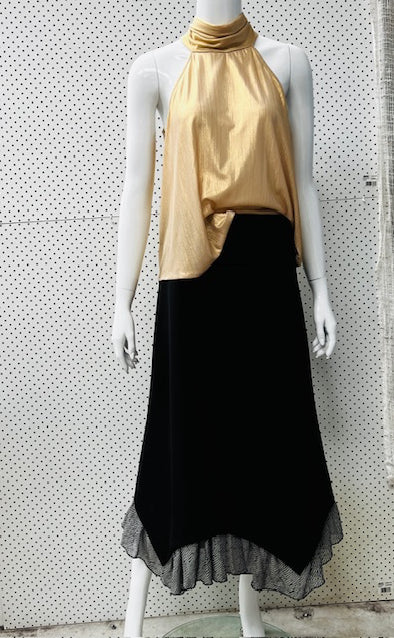 1990s nz vintage / VAMP / midi skirt / s (3866440067492523340)