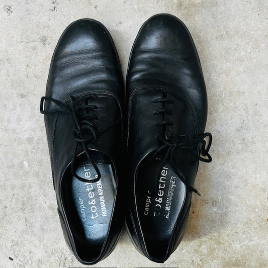 CAMPER TOGETHER / black leather formal shoes / 41 (3866539193100659646)