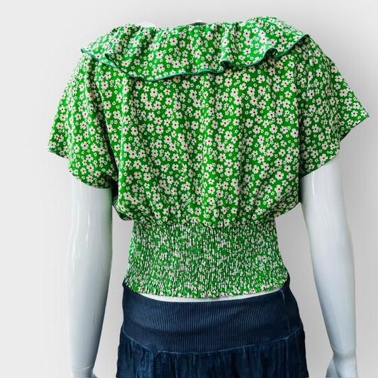 ZARA / cutest crop with daisies / L (3866976785682264284)