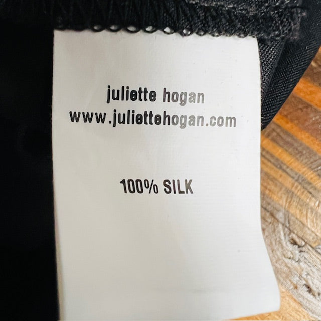 JULIETTE HOGAN / silk v-neck top / s (3867129966236149644)