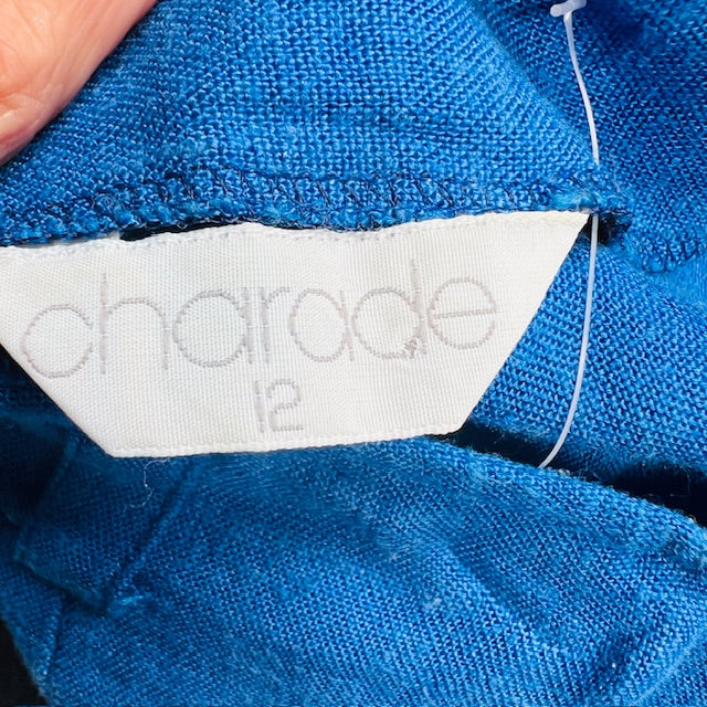 1990s nz vintage / CHARADE linen shorts / s (3867595861969067122)
