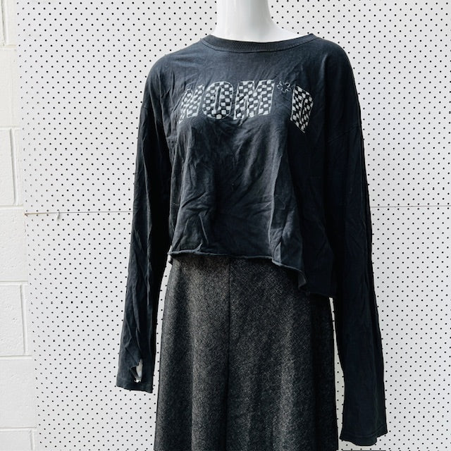 NOM*D / vintage 'new checkerboard' logo tee / M / made in nz (3868084526586780062)