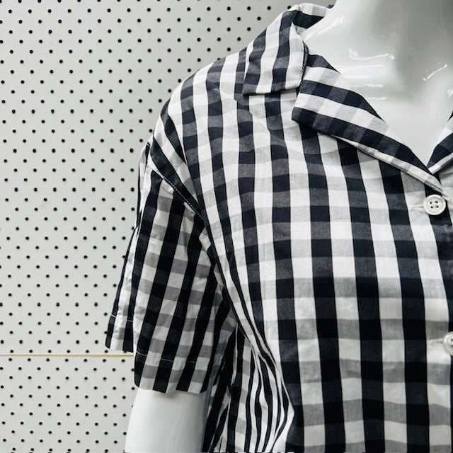 MUJI / plaid cotton shirt / s (3868259932937343982)