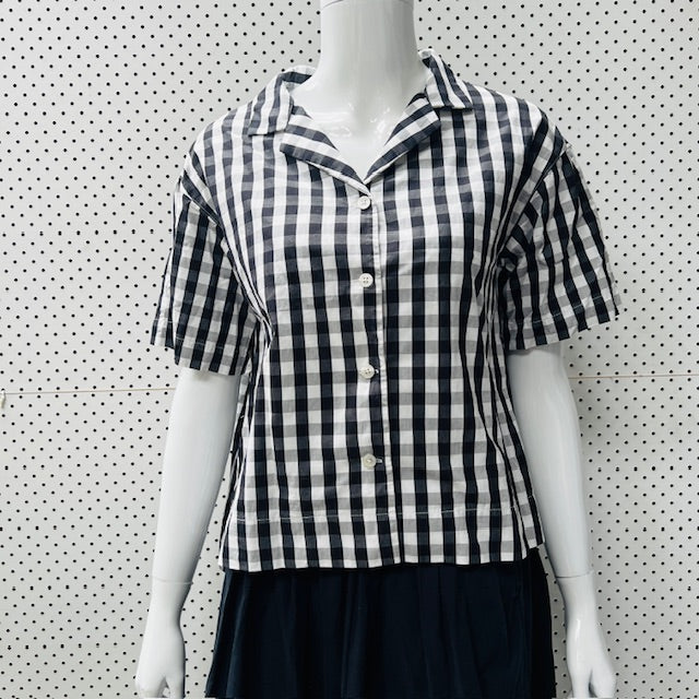MUJI / plaid cotton shirt / s (3868259934766187741)