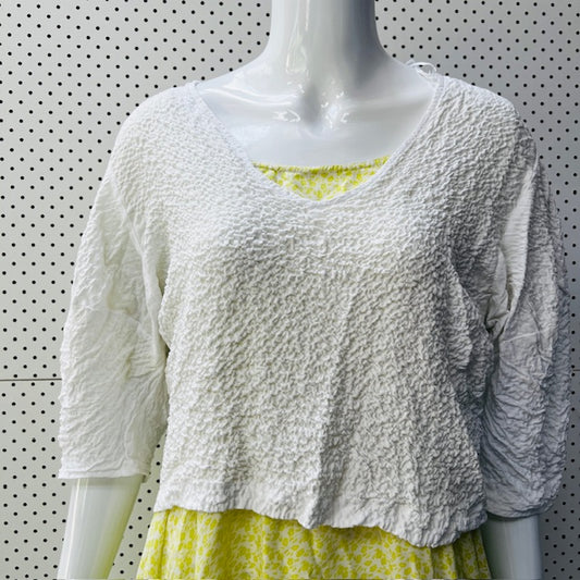 ZARA / white top / L (3868349369428890667)